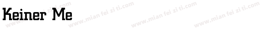 Keiner Medium字体转换
